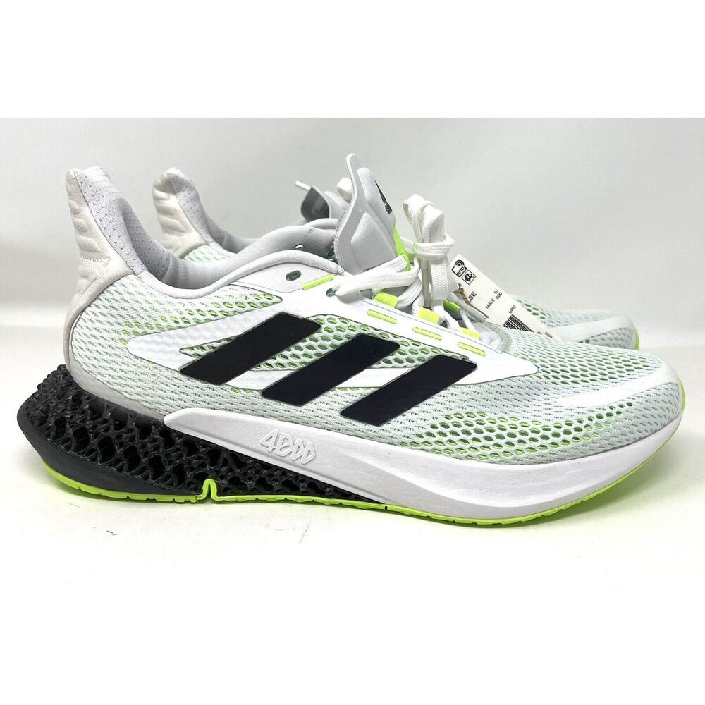 Adidas 4D FWD Pulse Mens Running Shoe Q46221 Sz 10.5 White Signal Green No Box